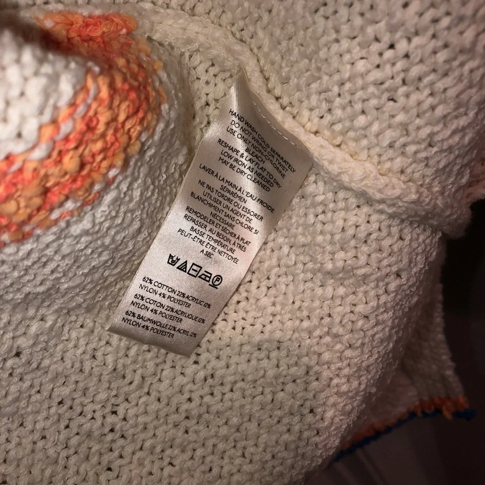 Maeve x Anthropologie Umbrella Beach Chunky Coastal Cardigan Sweater 1X-2X - Picture 8 of 8